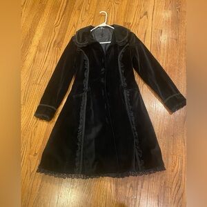 Women size Small velvety steampunk style coat